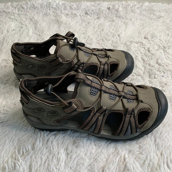 Outland Men's Solstice II Rugged River Sandals Olive Size:9 #S6027 SZ 11 - Picture 4 of 9